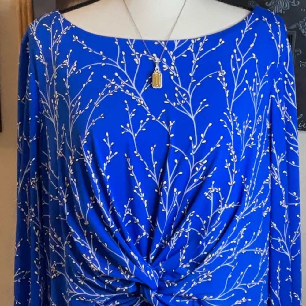 Jessica Howard Blue Flowered Dress